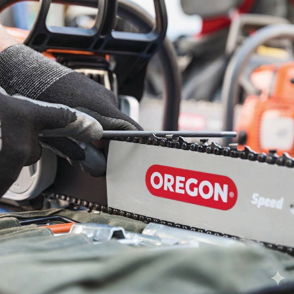 Oregon® Round Chainsaw Files 12-Pack